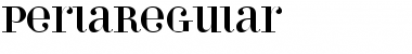 Download PerlaRegular Regular Font Title Preview