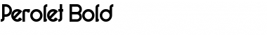 Download Perolet Bold Font Title Preview