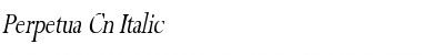 Download Perpetua Cn Italic Italic Font Title Preview
