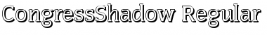 Download CongressShadow Regular Font Title Preview