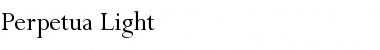 Download Perpetua Light Font Title Preview