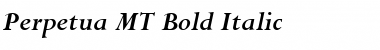 Download Perpetua MT Bold Italic Font Title Preview