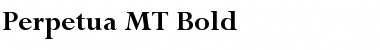 Download Perpetua MT Bold Font Title Preview