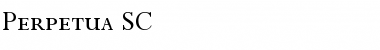 Download Perpetua SC Regular Font Title Preview
