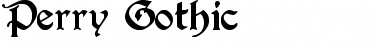 Download Perry Gothic Font Title Preview