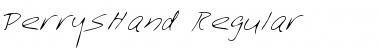 Download PerrysHand Regular Font Title Preview
