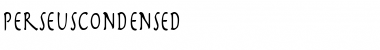 Download PerseusCondensed Regular Font Title Preview