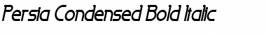 Download Persia Condensed Bold Italic Font Title Preview