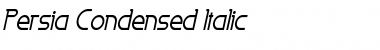 Download Persia Condensed Italic Font Title Preview