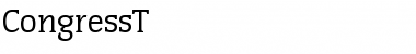 Download CongressT Regular Font Title Preview