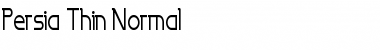 Download Persia Thin Normal Font Title Preview