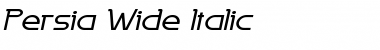 Download Persia Wide Italic Font Title Preview