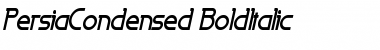 Download PersiaCondensed BoldItalic Font Title Preview