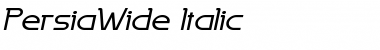 Download PersiaWide Italic Font Title Preview