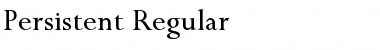 Download Persistent Regular Font Title Preview
