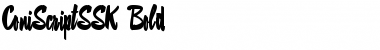 Download ConiScriptSSK Bold Font Title Preview