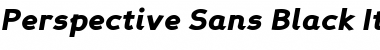 Download Perspective Sans Black Italic Font Title Preview