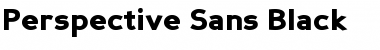 Download Perspective Sans Black Regular Font Title Preview