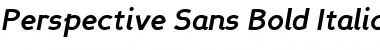 Download Perspective Sans Bold Italic Font Title Preview
