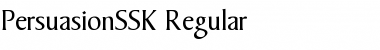 Download PersuasionSSK Regular Font Title Preview