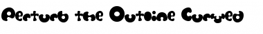 Download Perturb the Outline Curved Regular Font Title Preview