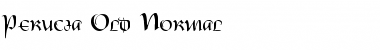 Download Perucia Old Normal Font Title Preview