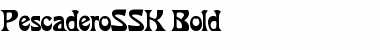 Download PescaderoSSK Bold Font Title Preview