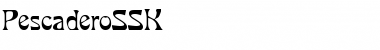 Download PescaderoSSK Regular Font Title Preview