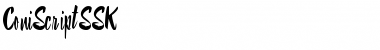 Download ConiScriptSSK Regular Font Title Preview