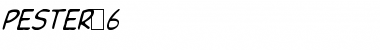 Download Pester 6 Italic Font Title Preview