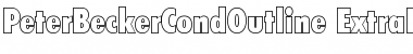 Download PeterBeckerCondOutline-ExtraBo ld-Regular Font Title Preview