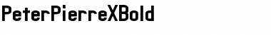 Download PeterPierreXBold Regular Font Title Preview