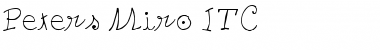 Download Peters Miro ITC Thin Font Title Preview