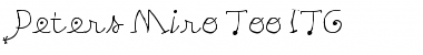 Download Peters Miro Too ITC Thin Font Title Preview