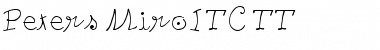 Download Peters MiroITC TT Regular Font Title Preview