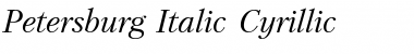 Download Petersburg Italic Cyrillic Font Title Preview