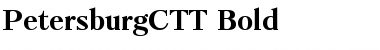 Download PetersburgCTT Bold Font Title Preview