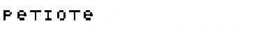 Download Petiote Regular Font Title Preview