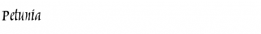 Download Petunia Regular Font Title Preview