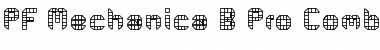 Download PF Mechanica B Pro Comb Font Title Preview