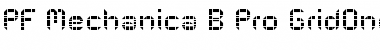 Download PF Mechanica B Pro GridOne Font Title Preview