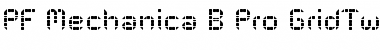 Download PF Mechanica B Pro GridTwo Font Title Preview