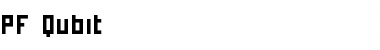 Download PF Qubit Regular Font Title Preview
