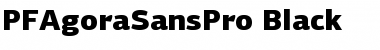 Download PF Agora Sans Pro Black Font Title Preview