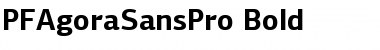 Download PF Agora Sans Pro Bold Font Title Preview