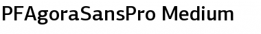 Download PF Agora Sans Pro Medium Font Title Preview