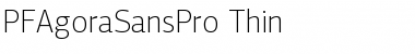Download PF Agora Sans Pro Thin Font Title Preview