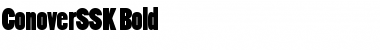 Download ConoverSSK Bold Font Title Preview