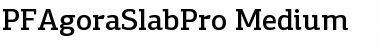 Download PF Agora Slab Pro Medium Font