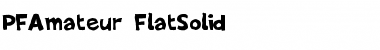 Download PF Amateur Flat Solid Font Title Preview
